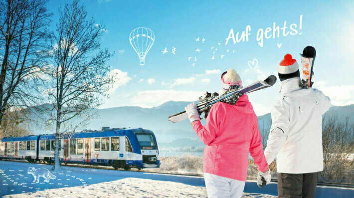 BRB ticket with daily ski pass for Sudelfeld, Spitzingsee or Brauneck