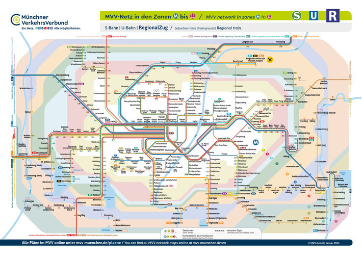 MVV Netzplan 2025