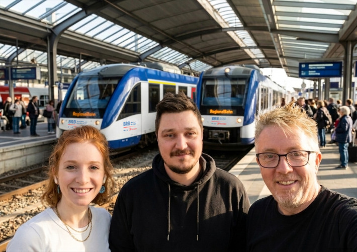 Das Dreierteam der TDTRS im Foto v.l.n.r.: Lena Schott, Dominik Czepczar und Derek McArthur.
