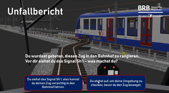 Mittels eines Unfallberichtes kann man viel lernen auf interaktive Art und Weise.