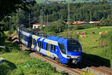 Mit dem Meridian und der Südostbayernbahn (SOB) ins Voralpenland