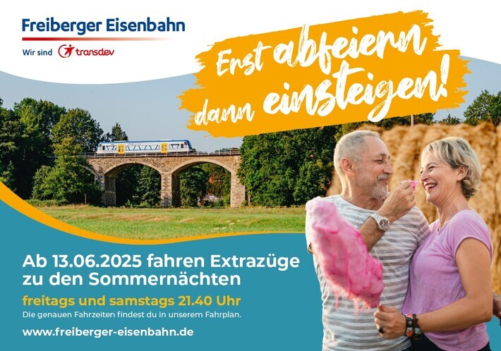 Extrazüge zu den Sommernächten