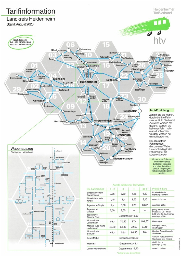 Tarifinformation htv