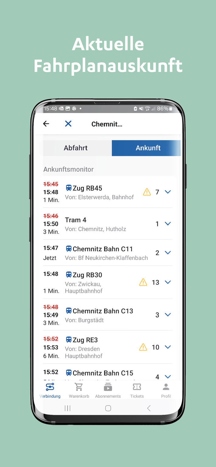 App Fahrplanauskunft