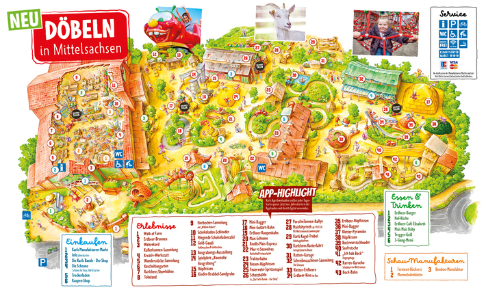 Parkplan Karls Erlebnisdorf Döbeln