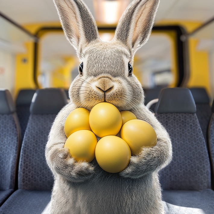 Der Osterhase war in unseren Zügen ...