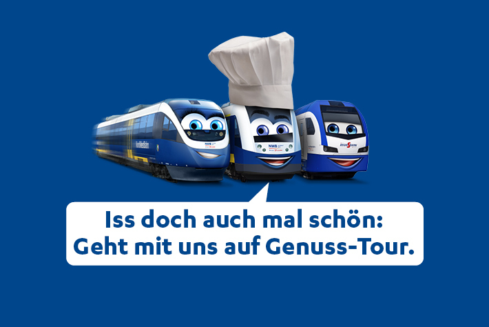 Iss doch auch mal schön: Geht mit uns auf Genuss-Tour.
