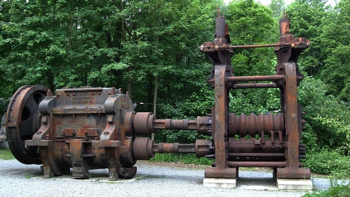 Dampfmaschine am Industriemuseum