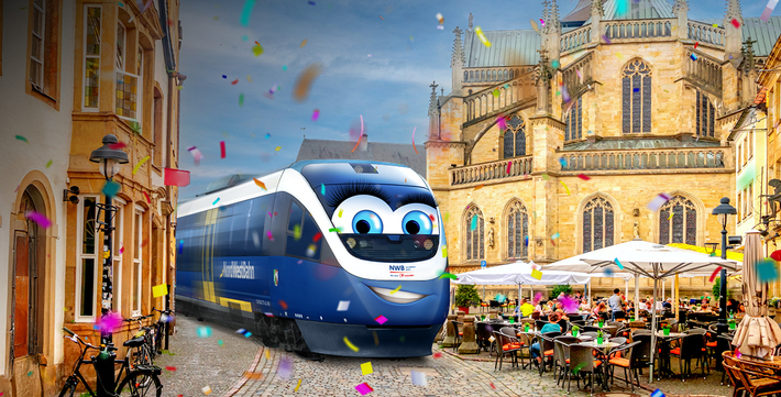 Tag der Niedersachsen: Zug der NordWestBahn fährt nach Osnabrück
