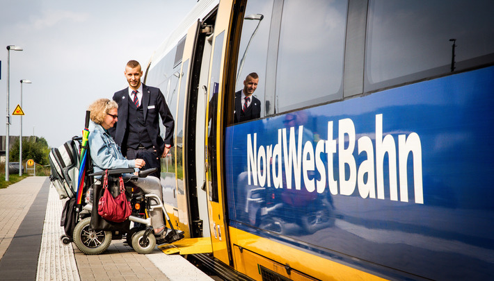 Die NordWestBahn ebnet den Weg für mobilitätseingeschränkte Fahrgäste