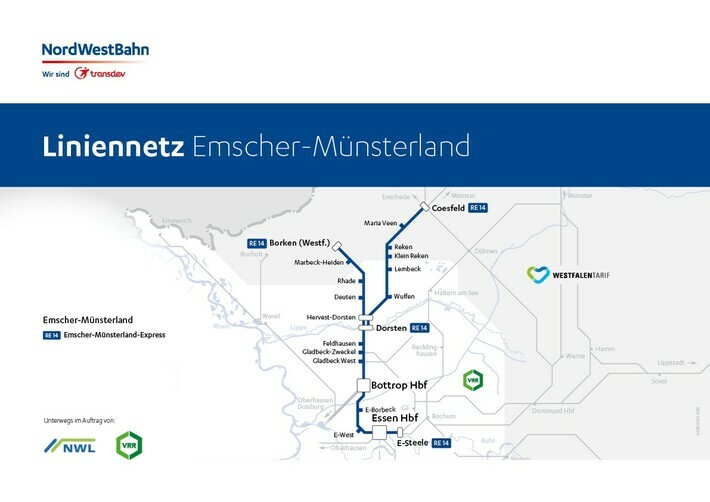 Aus zwei mach eins: so sieht das neue Liniennetz im Emscher-Münsterland ab dem 12. Dezember 2021 aus.
