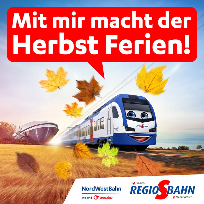 Mit der Regio-S-Bahn Bremen/Niedersachsen einen Ausflug unternehmen. 