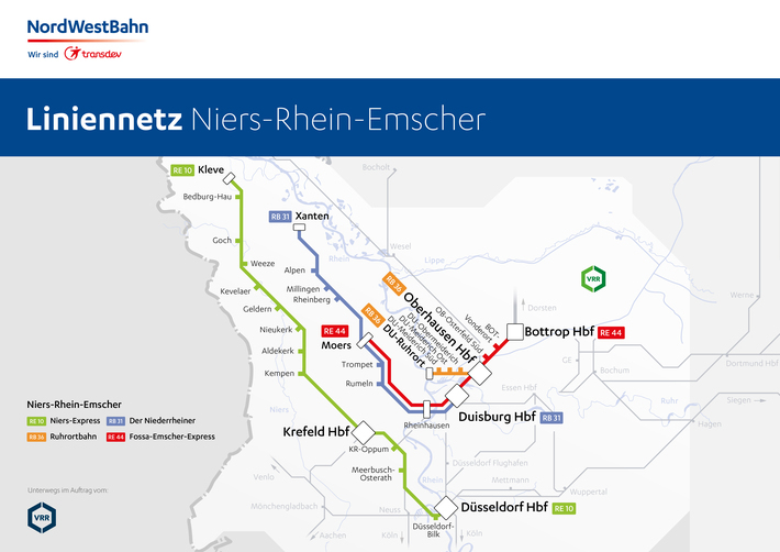 Liniennetz Emscher-Münsterland