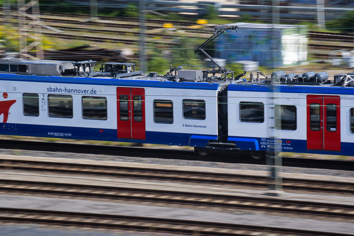 Zug mit Geschwindigkeit