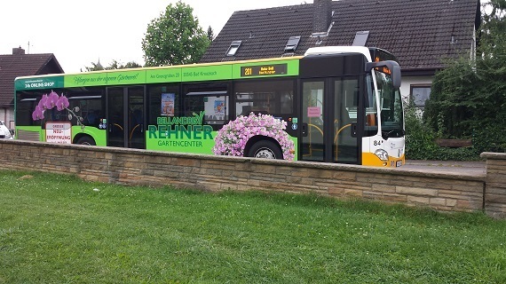 Werbung auf unseren Bussen
