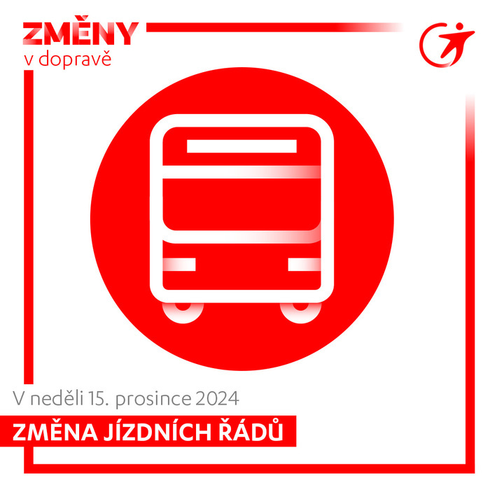 Změna jízdních řádů 2024