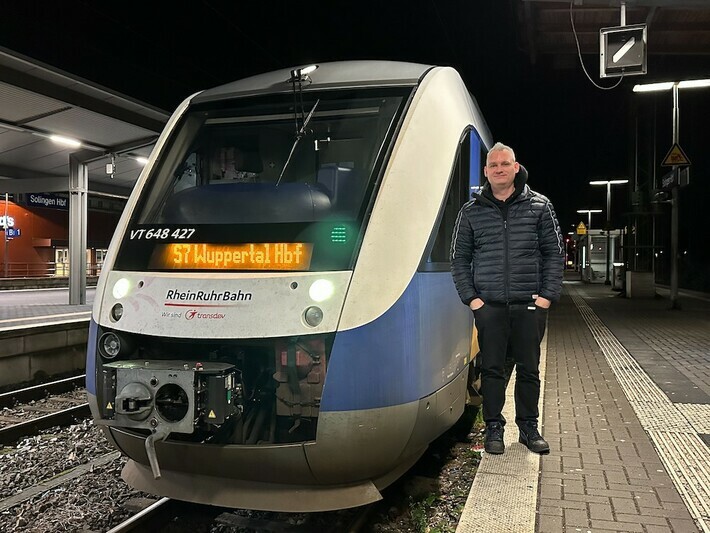 Erster Zug in Solingen
