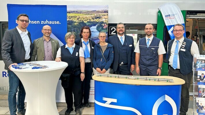 Mitarbeitende der Mitteldeutschen Regiobahn