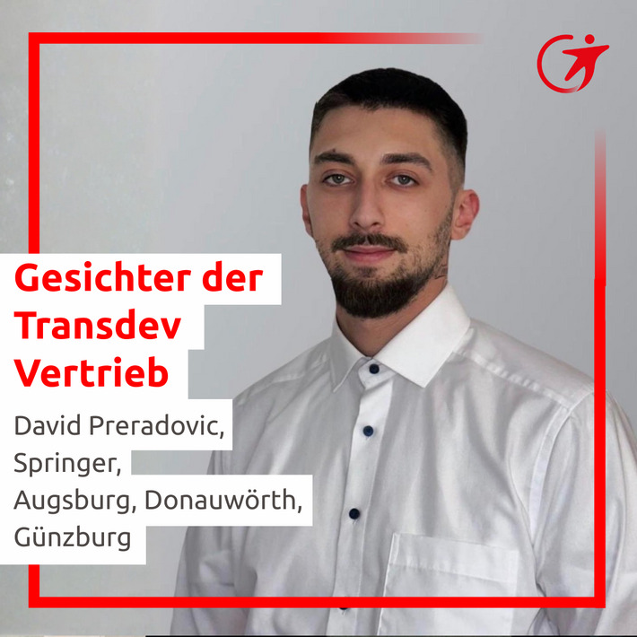 David im Portrait mit einer Beschreibung zu seinen Einsatzorten Augsburg, Donauwörth und Günzburg